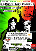 News reggae : Bronco Knowledge en concert  Paris