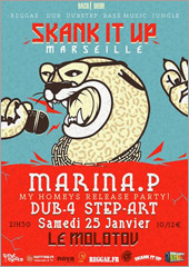 News reggae : Marina P, Dub-4 et Stepart  Marseille
