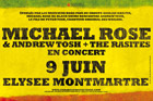 News reggae : Concert annul pour Michael Rose, Andrew Tosh & The Rasites 