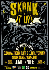 News reggae : Dukasm et Riddim Tuffa  l'affiche de la Skank It Up