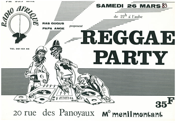 16. Le tract de la deuxième soirée des Panoyaux, le 26 mars 1983, dessiné par Papa Ange.