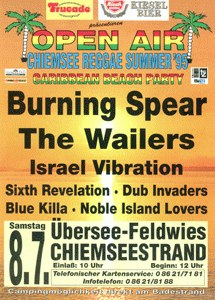 Poster: Chiemsee Reggae Festival 1995