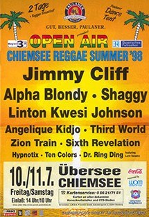 Poster: Chiemsee Reggae Festival 1998
