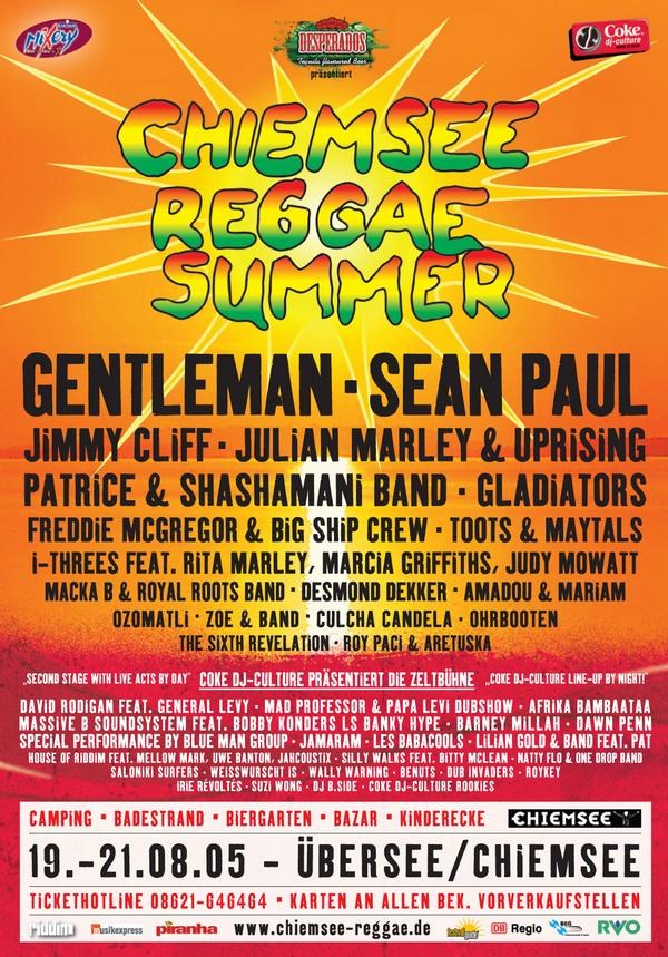 Poster: Chiemsee Reggae Festival 2005