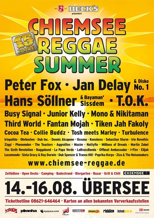 Poster: Chiemsee Reggae Festival 2009