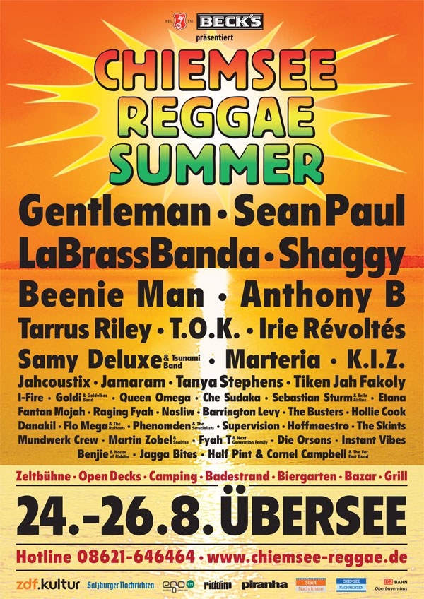 Poster: Chiemsee Reggae Festival 2012