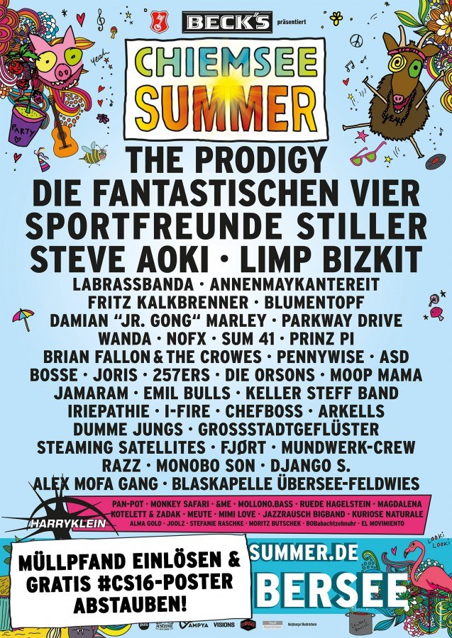 Affiche Chiemsee Reggae Festival 2016