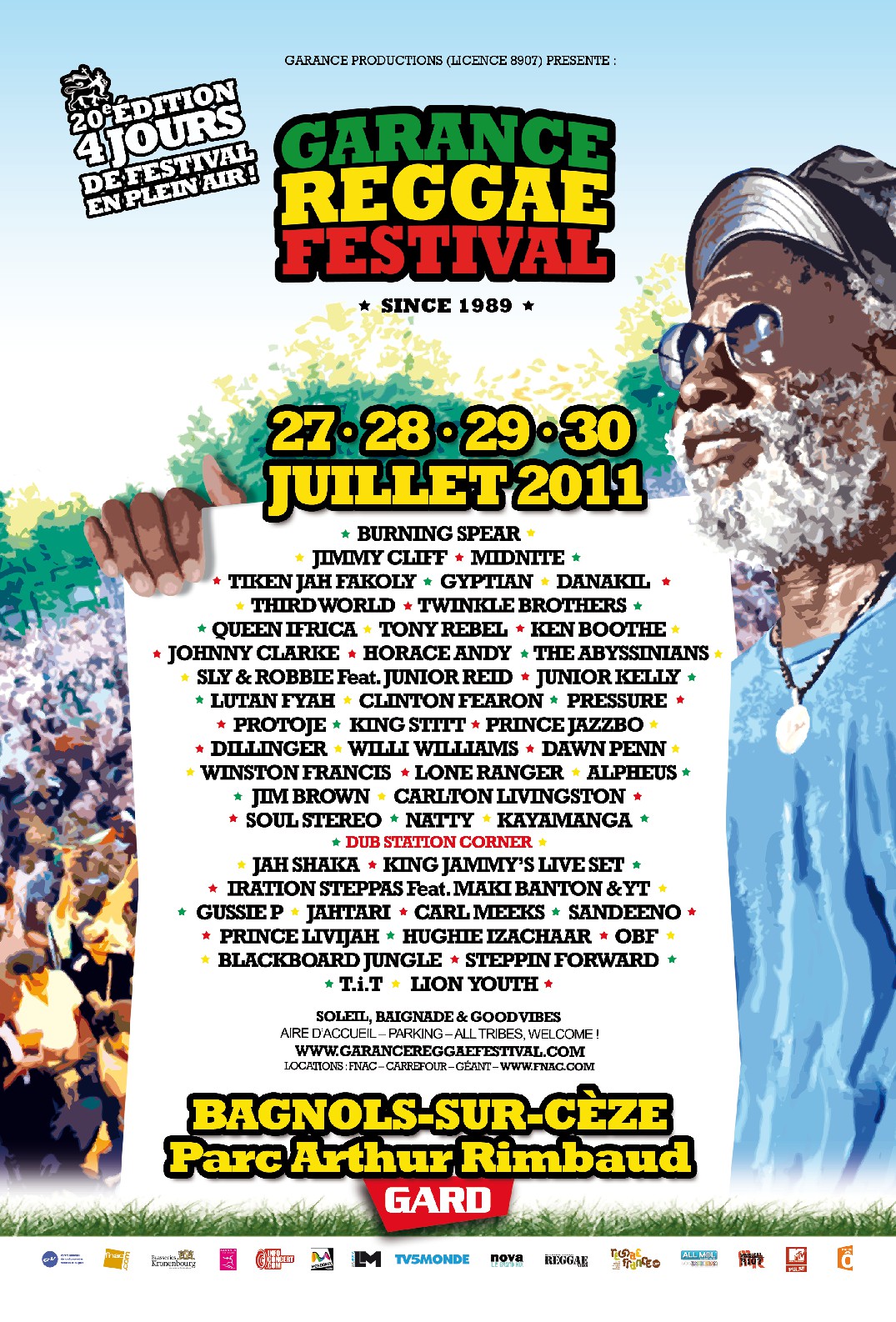 Poster: Garance Reggae Festival 2011