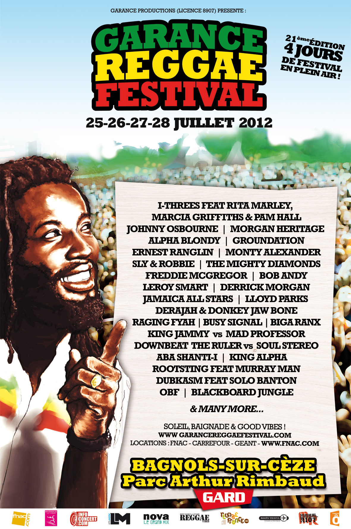 Poster: Garance Reggae Festival 2012