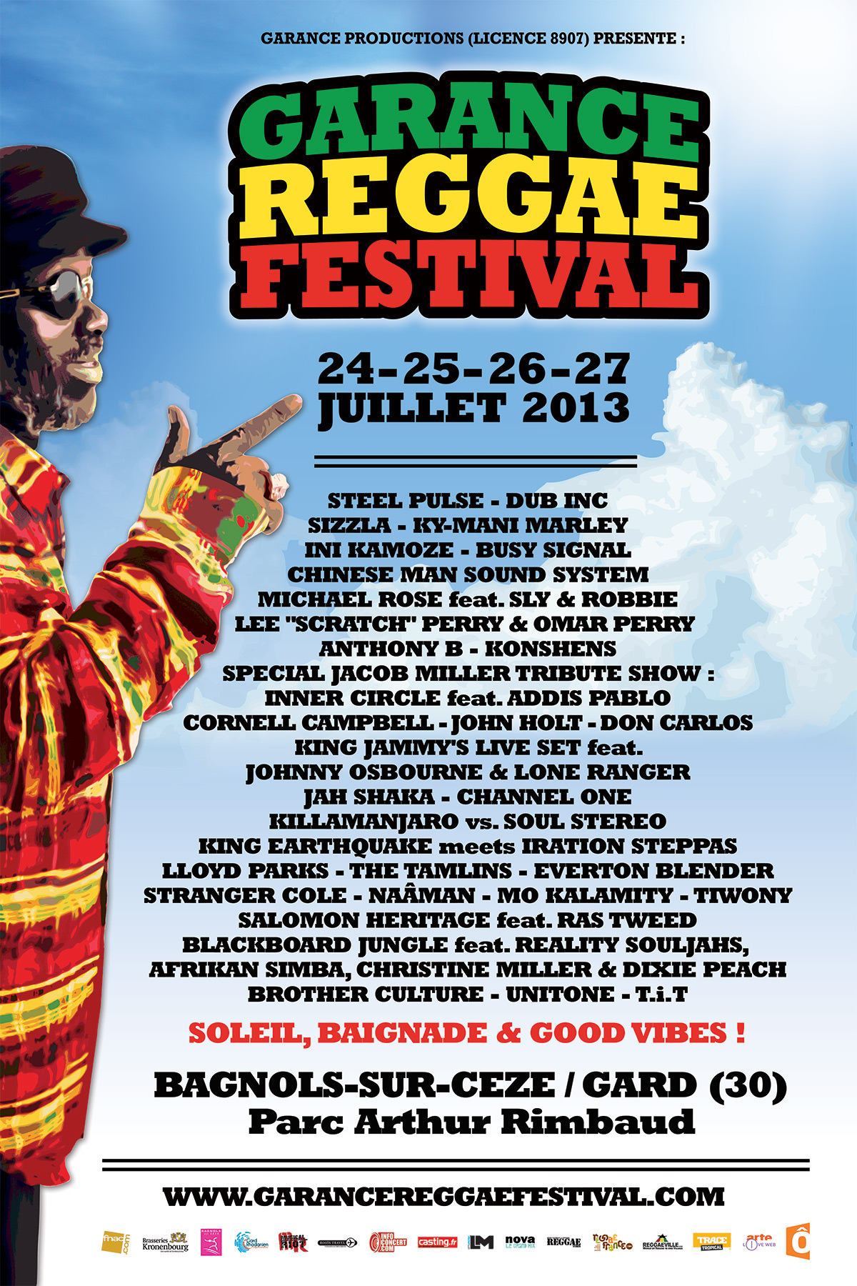 Poster: Garance Reggae Festival 2013