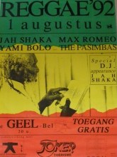 Poster: Reggae Geel 1992