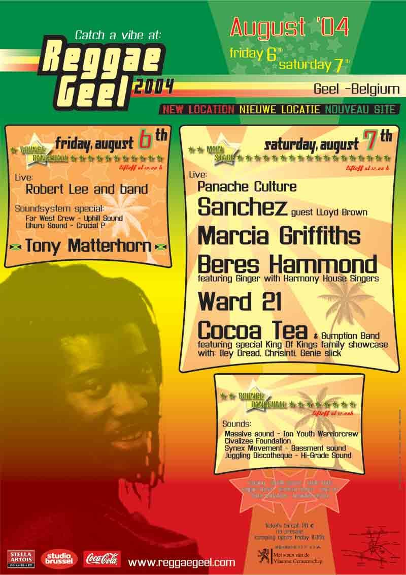 Poster: Reggae Geel 2004