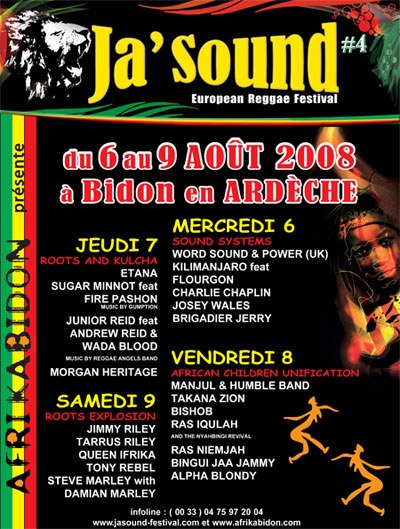Affiche Ja'Sound Festival 2008