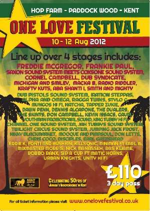 Poster: One Love Festival 2012