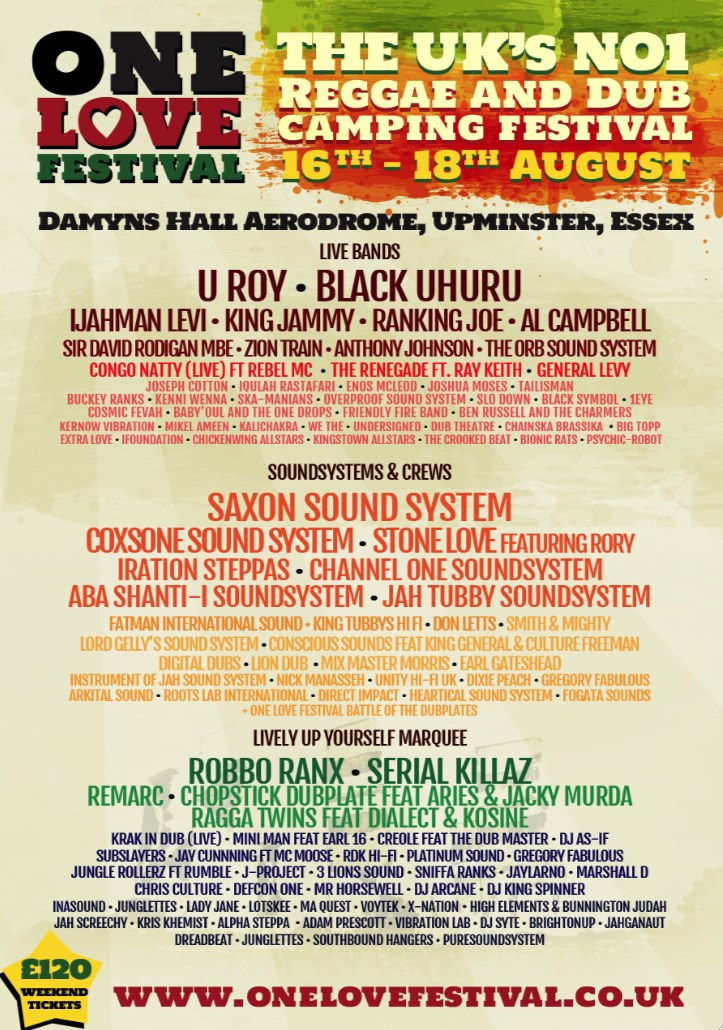 Poster: One Love Festival 2013