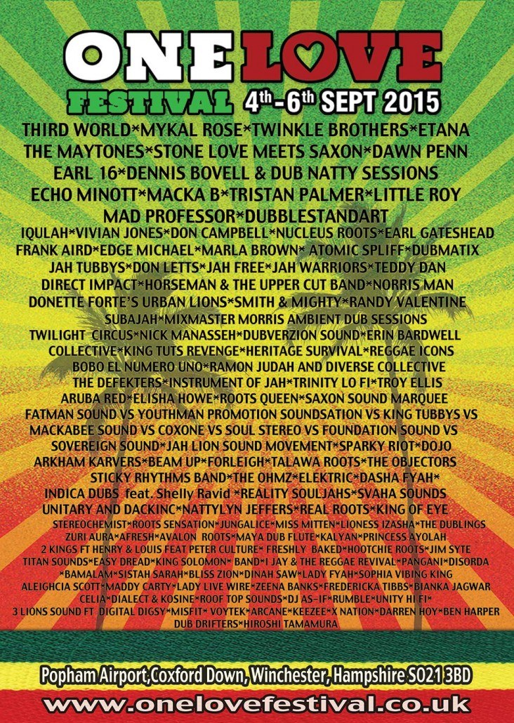 Poster: One Love Festival 2015
