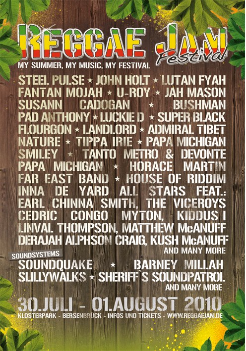 Poster: Reggae Jam 2010