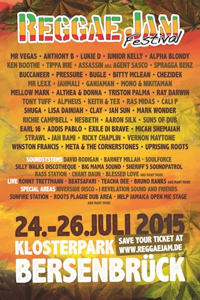 Poster: Reggae Jam 2015