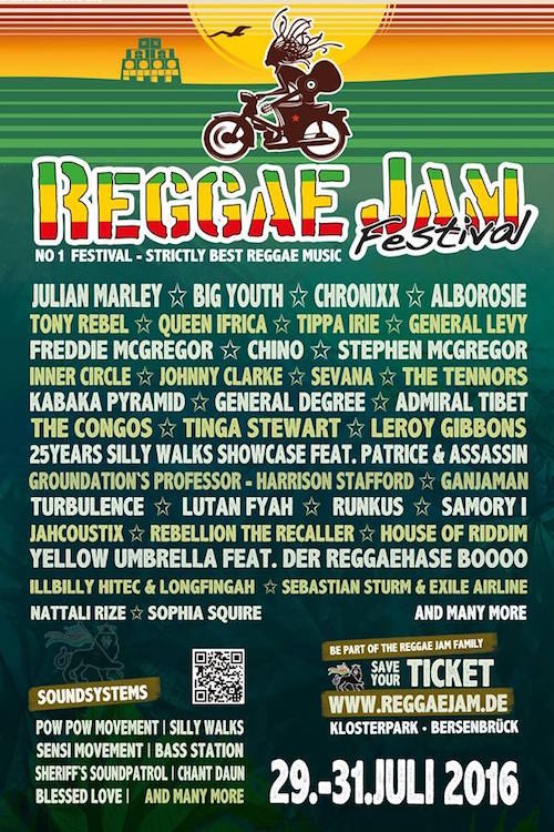Affiche Reggae Jam 2016