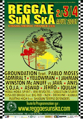 Poster: Reggae Sun Ska 2007