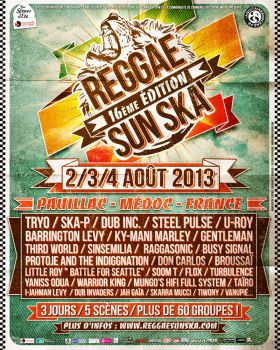 Poster: Reggae Sun Ska 2013