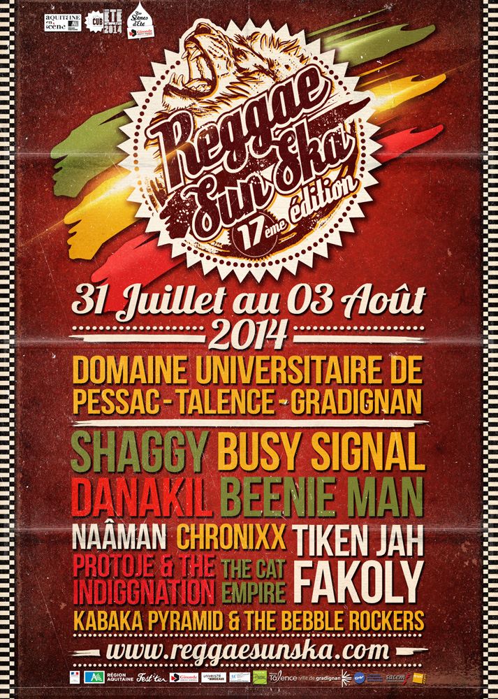 Poster: Reggae Sun Ska 2014