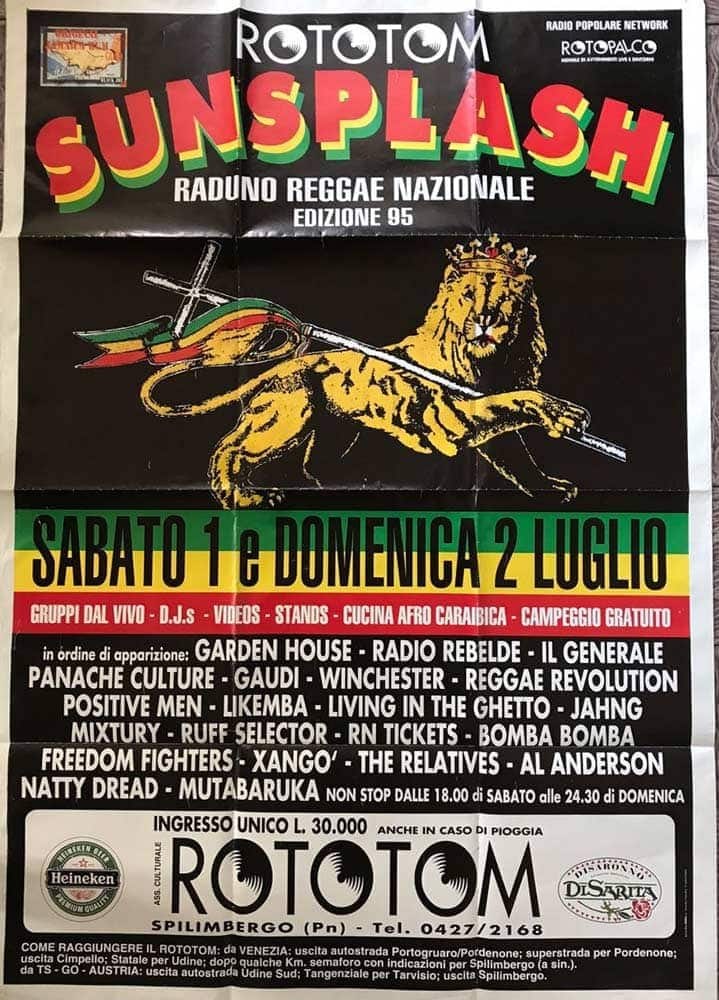 Poster: Rototom Sunsplash 1995