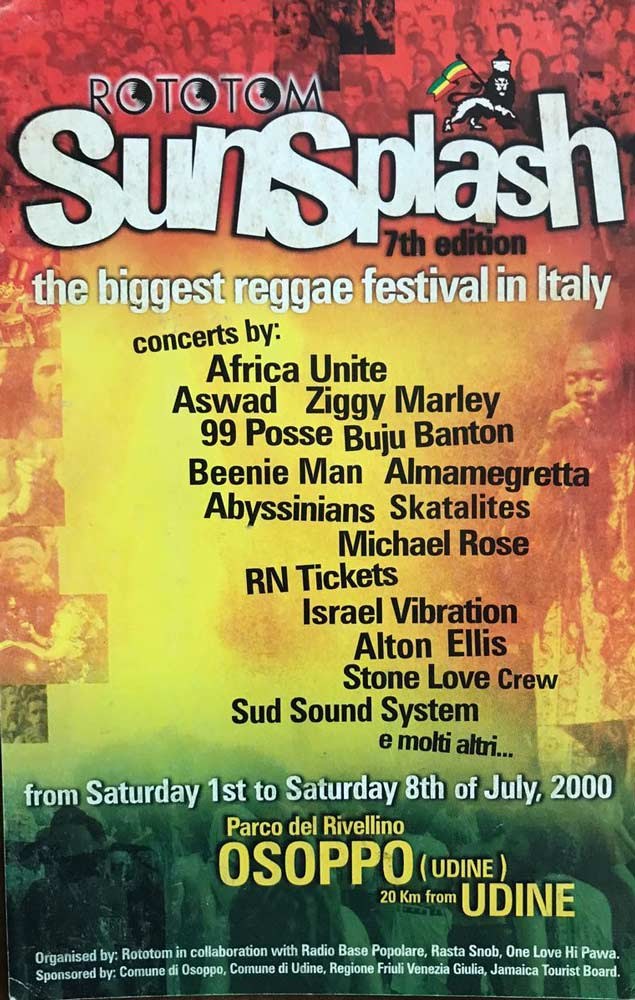 Poster: Rototom Sunsplash 2000
