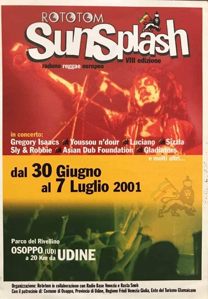 Poster: Rototom Sunsplash 2001