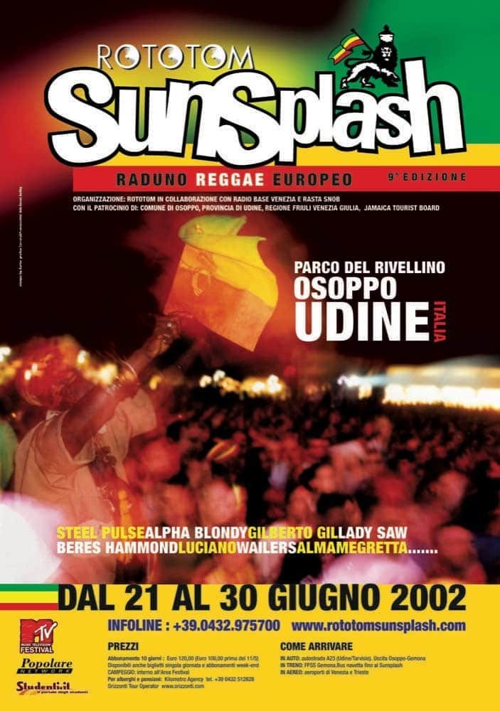 Poster: Rototom Sunsplash 2002