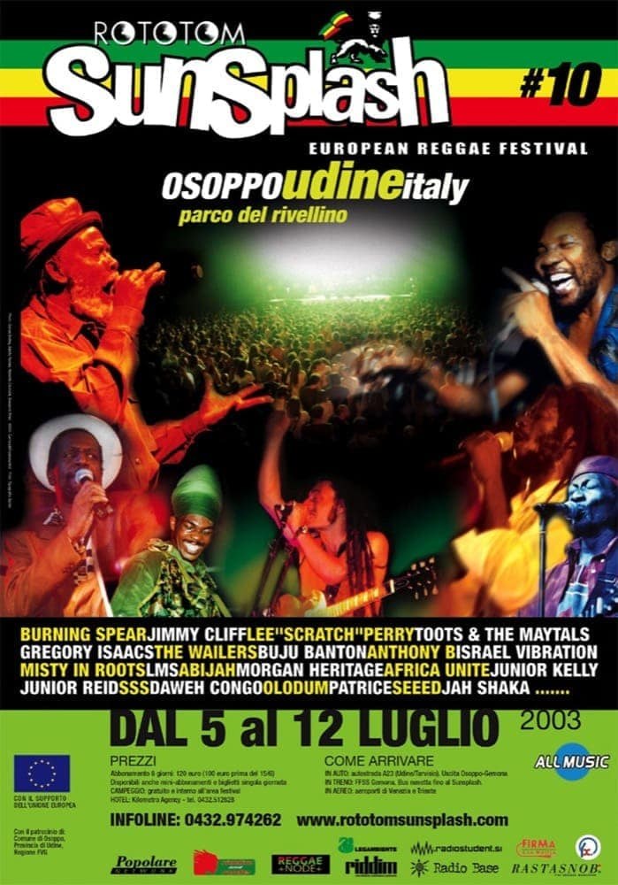 Poster: Rototom Sunsplash 2003