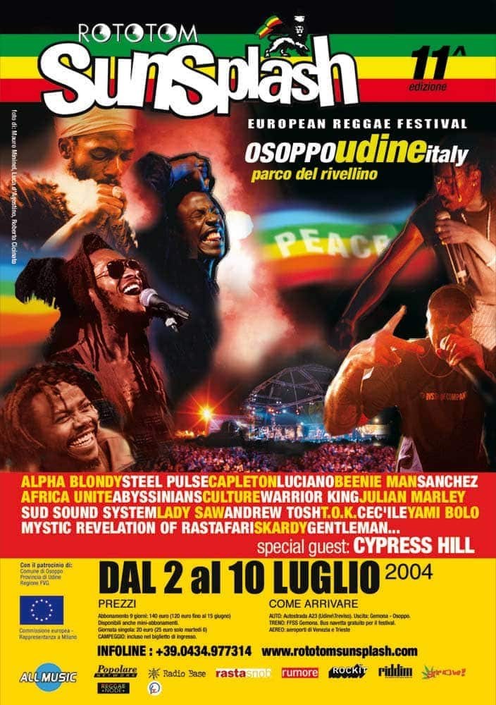 Poster: Rototom Sunsplash 2004