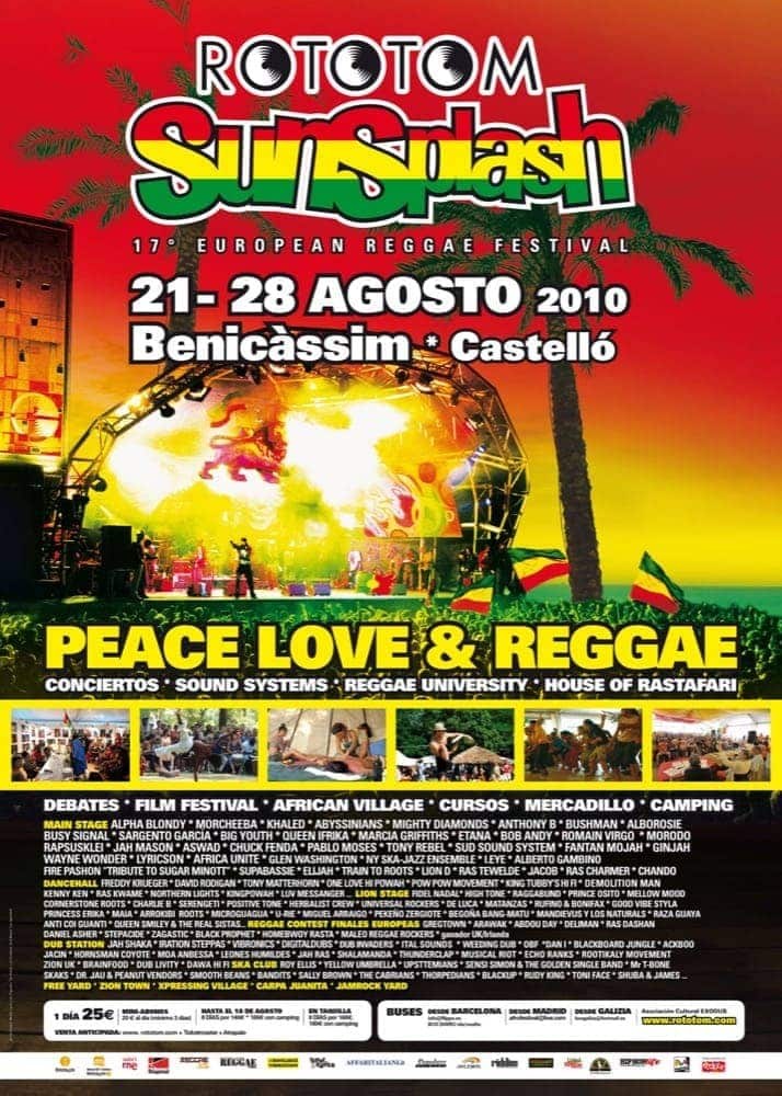 Poster: Rototom Sunsplash 2010