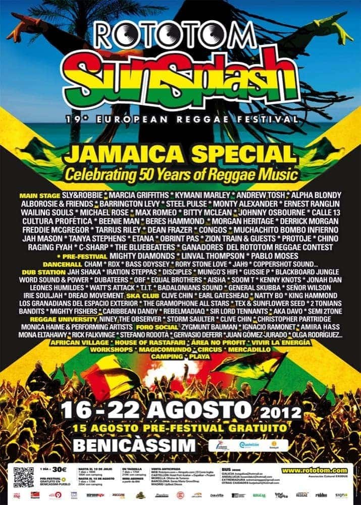 Poster: Rototom Sunsplash 2012