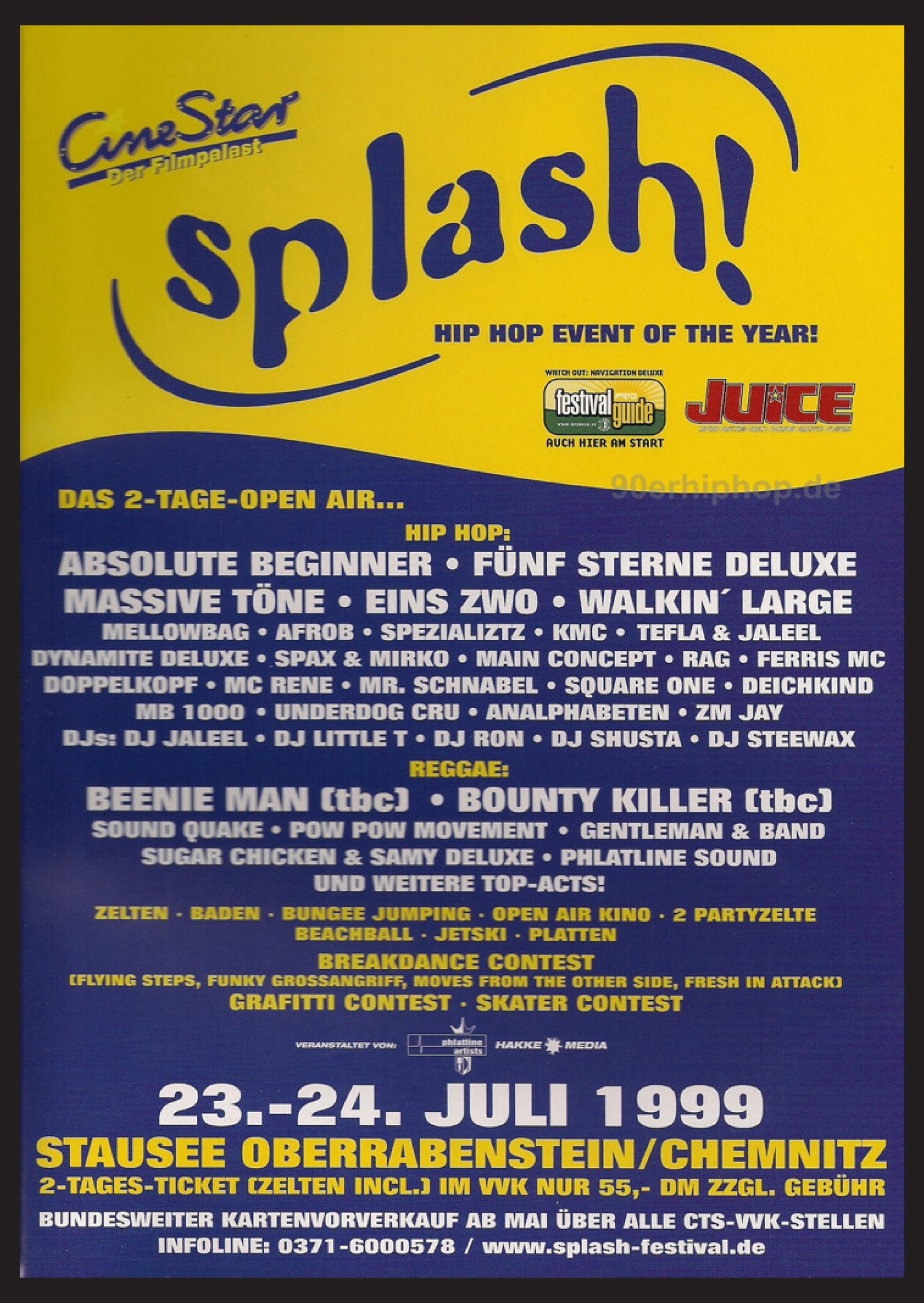 Poster: Splash Festival 1999