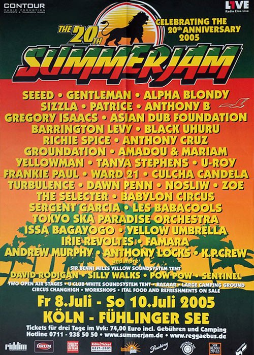 Poster: Summerjam 2005