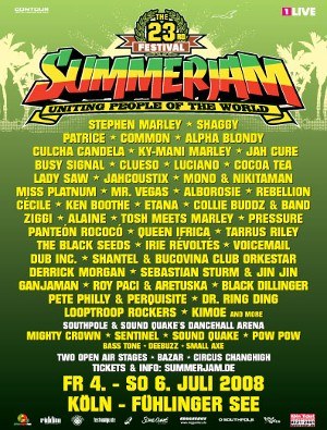 Poster: Summerjam 2008
