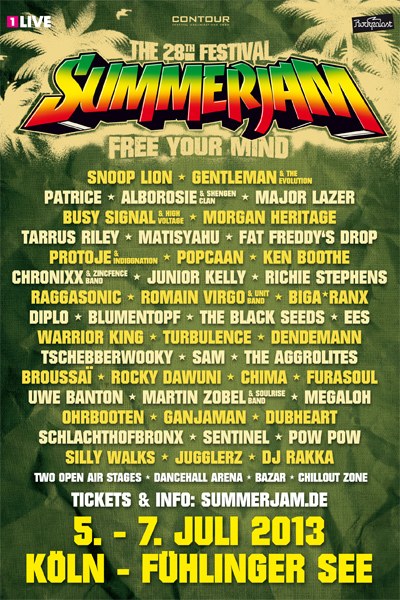 Poster: Summerjam 2013