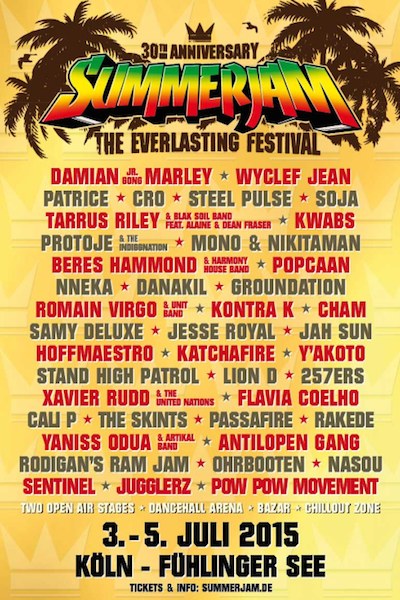 Poster: Summerjam 2015