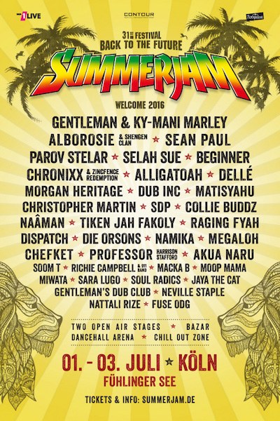 Affiche Summerjam 2016