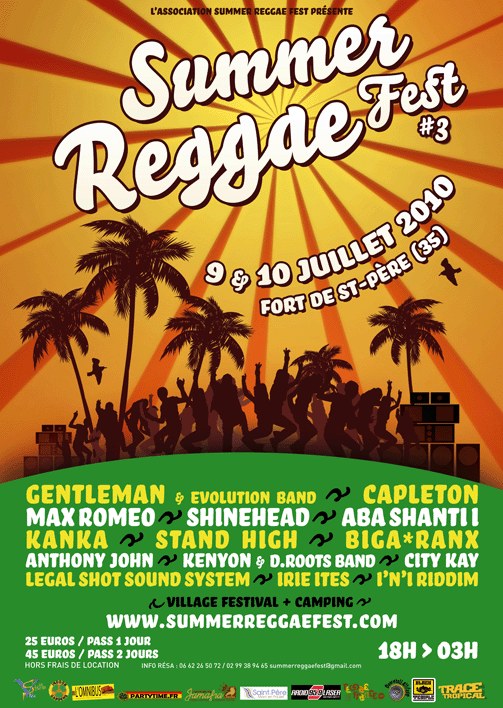 Poster: Summer Reggae Fest 2010