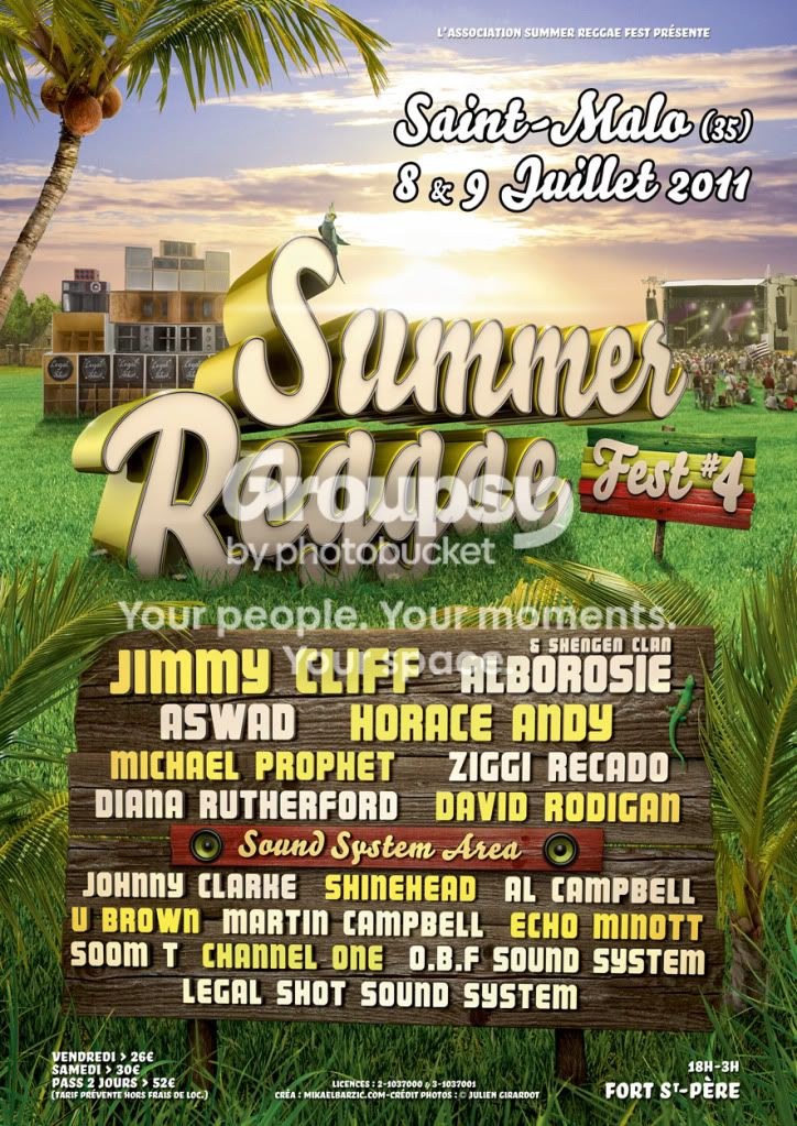 Poster: Summer Reggae Fest 2011