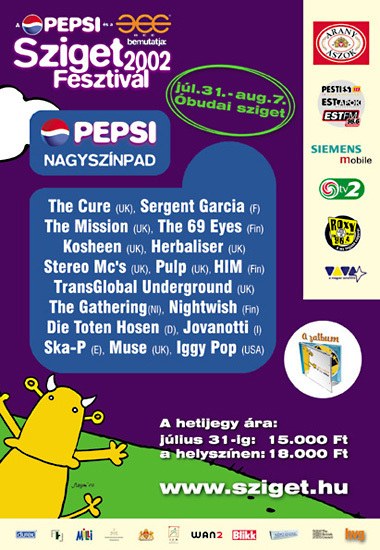 Poster: Sziget Festival 2002