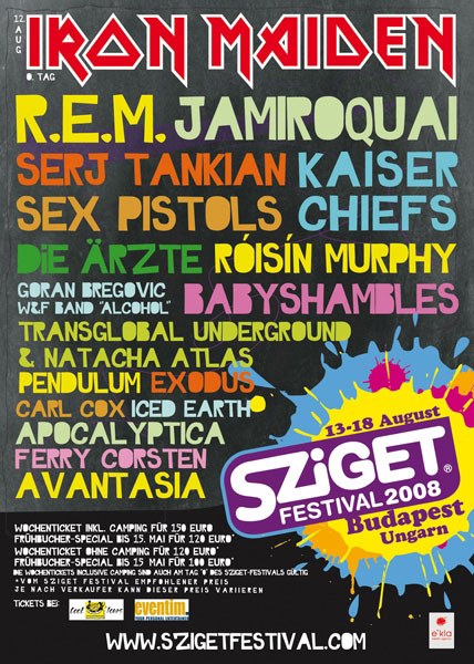Poster: Sziget Festival 2008