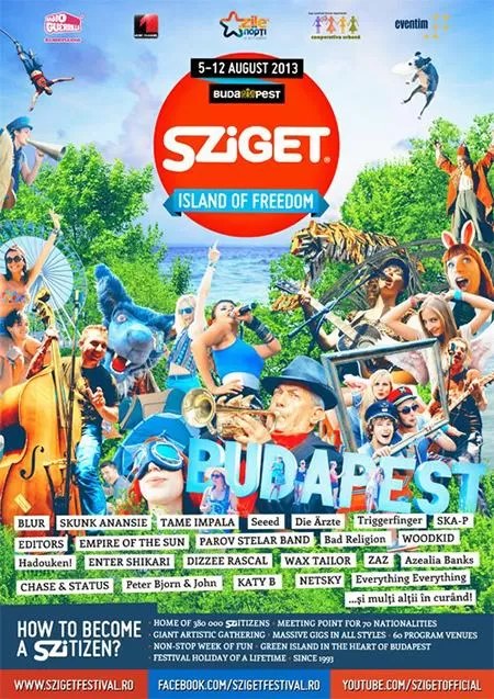 Poster: Sziget Festival 2013