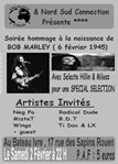 Flyer reality crew soirée hommage à Bob M - Sound system le 02/02/2008 à Rouen