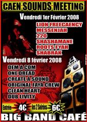 Flyer Caen Sound meeting - Sound system le 08/02/2008 à HEROUVILLE ST CLAIR