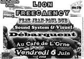 Flyer Lion FreeCaency - Sound system le 06/06/2008 à CAEN