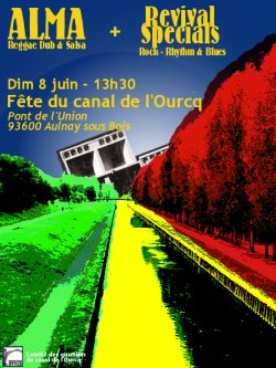 Flyer ALMA + Revival Specials - Concert le dimanche 8 juin 2008 à Aulnay sous bois