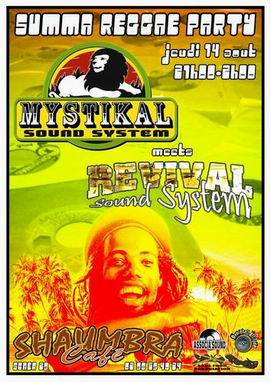 Flyer MYSTIKAL & REVIVAL - Sound system le jeudi 14 août 2008 à SCAER